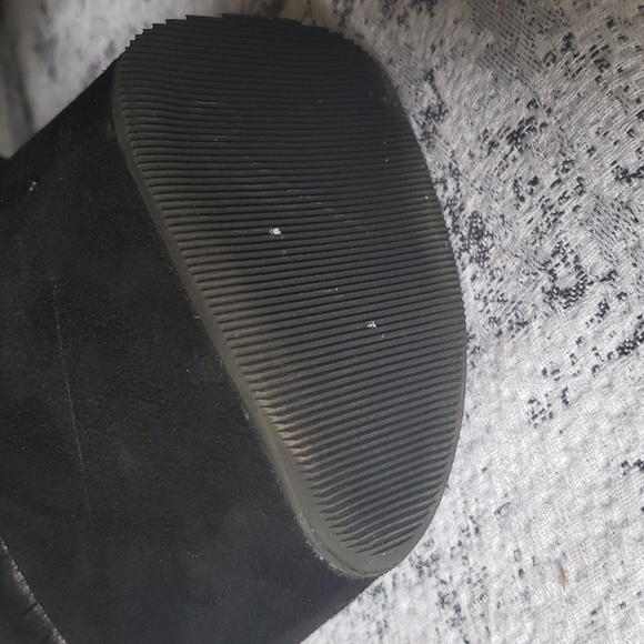 Black velvet stilleto platform boots sz 9 - Picture 10 of 12